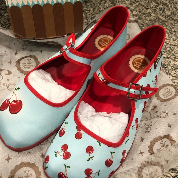 Irregular Choice Shoes - Cherry 🍒 Mary Jane Flats by Irregular Choices